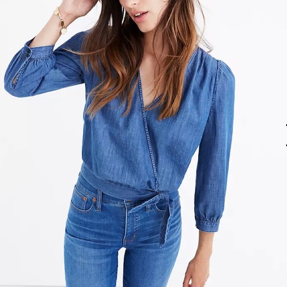 Madewell wrap top - Picture 1 of 15